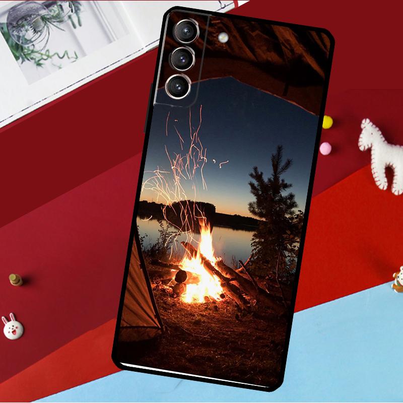 Camping Nature Funda For Samsung Galaxy S26 S25 S24 S22 S23 Ultra Plus S20 S21 FE S9 S10 S25 FE Phone Case