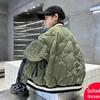 Gepolsterte doppellagige Baumwoll-Baseballjacke für Jungen - Herbst/Winter 2025, Verdickt für mittelgroße bis große Kinder