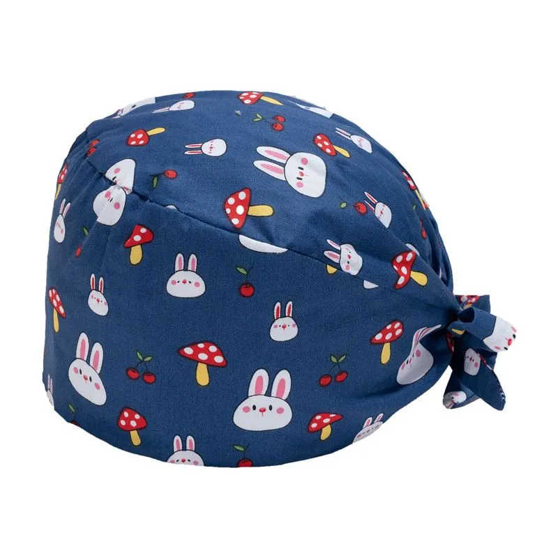 

Surgical Cap Nurse Hat Adjustable Scrub Cap Medical Headwear with Printed Pattern for Healthcare Professionals and Hospital Use One size