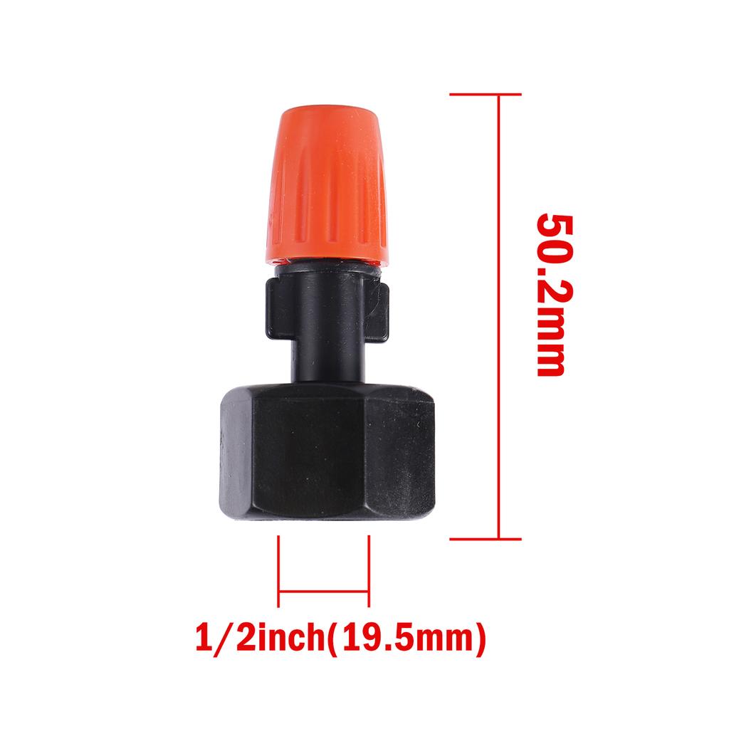 20Pcs Adjustable Orange Misting Nozzle Garden Greenhouse Terrace Watering Cooling Landscape Sprayer Flower Plant Irrigation Tool