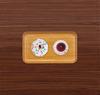 NR Caster Tray SS Wood Grain Natural Microwave Safe Tray Serving Tray Stylish Plastic Large Small Square Rectangle Interior Wood Grain Placemat