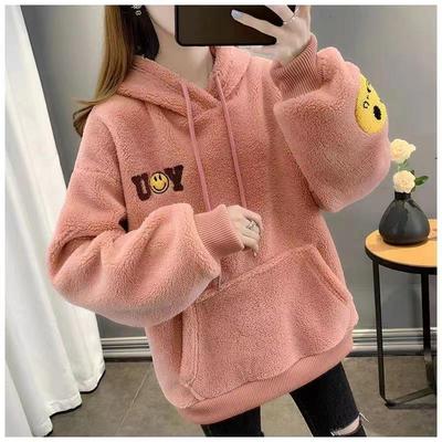 European & American Design Women's Lamb Wool Sweater Coat: Autumn/Winter Fashion, Plus Velvet, Thickened & Versatile