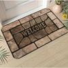 Stone Door Mat Patterned Welcome with A "welcome" Design for Farmhouse Decoration and Home Entrance The Front Door Welcome Mat