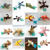 Ciuccio in Silicone con Ciondolo Animale di Peluche per Lattanti e Bambini Piccoli per Alleviare la Dentizione