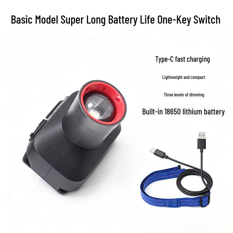 

Multifunctional Waterproof Headlamp for Night Fishing, Cycling, and Adventure - High Brightness, Long Battery Life