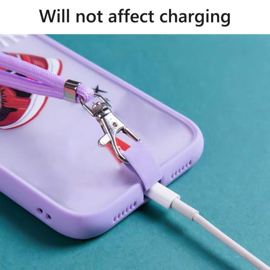 Phone Lanyard Universal Phone Protective Shell Adjustable Wear-resistant Shoulder Strap for Outdoor