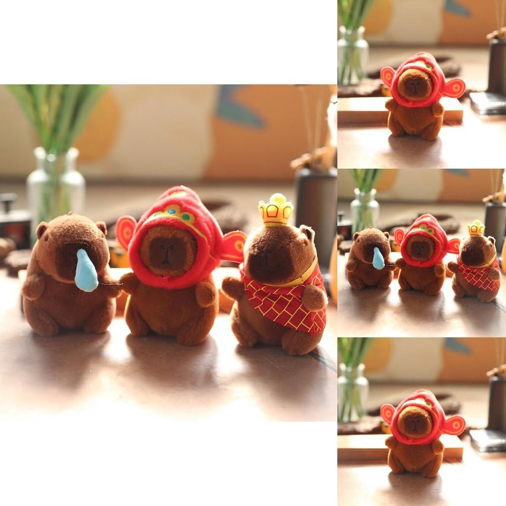 Adorable Capybara Stuffed Animal Keychain Pp Cotton Plush Toy Bag Accessory For Kids Teens Girls