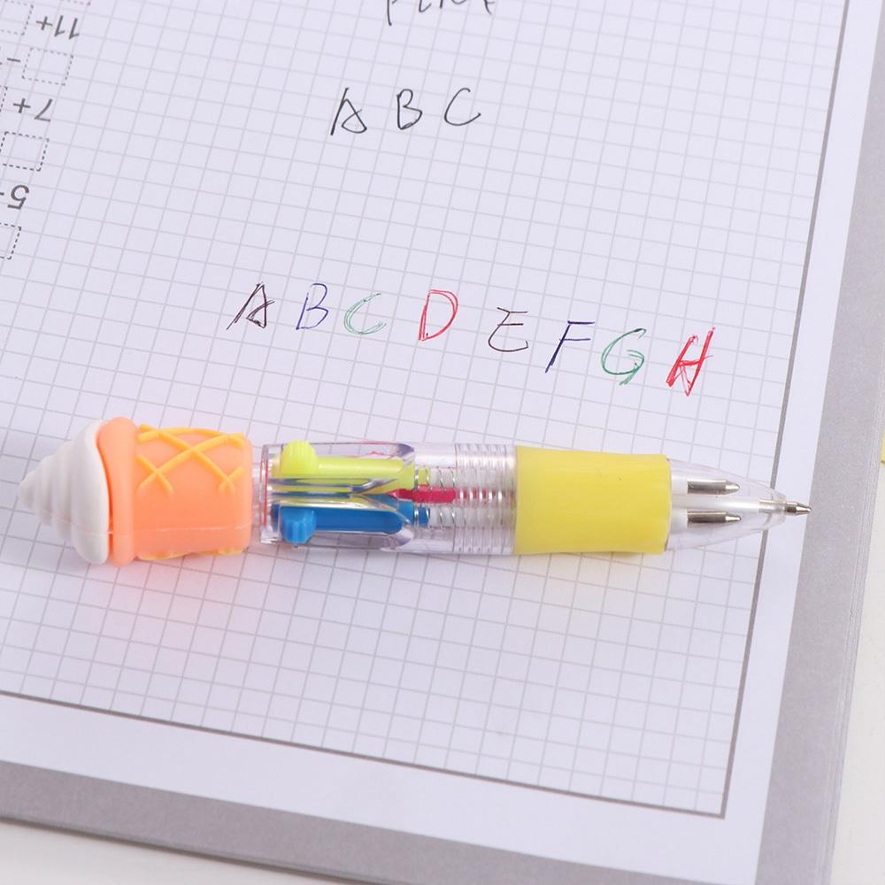 

Hamburger Cartoon 4-Color Pen Cola Multicolored Pen Colorful Ink Gel Pen Hand Account 1pc random