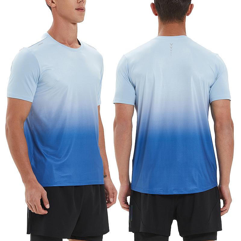 Men's Fitness Short Sleeve T-shirt Tennis and Basketball Sportswear Summer Breathable Running Shirt Gym Workout Shirts