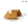 Woven Design Synthetic Rattan Wicker Basket Large Capacity Fruit Bowl  Home Decor