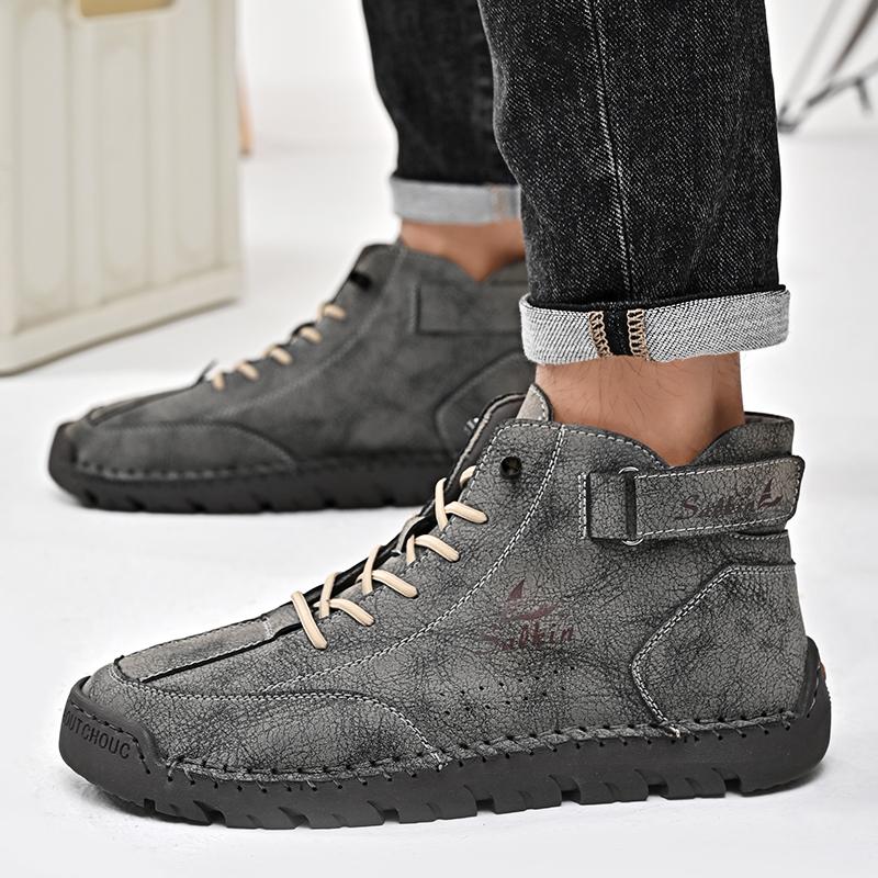 Leather Shoes Casual Sneakers Men Shoes Driving Comfortable Split Leather Shoes Men Loafers Moccasins Tooling Shoes