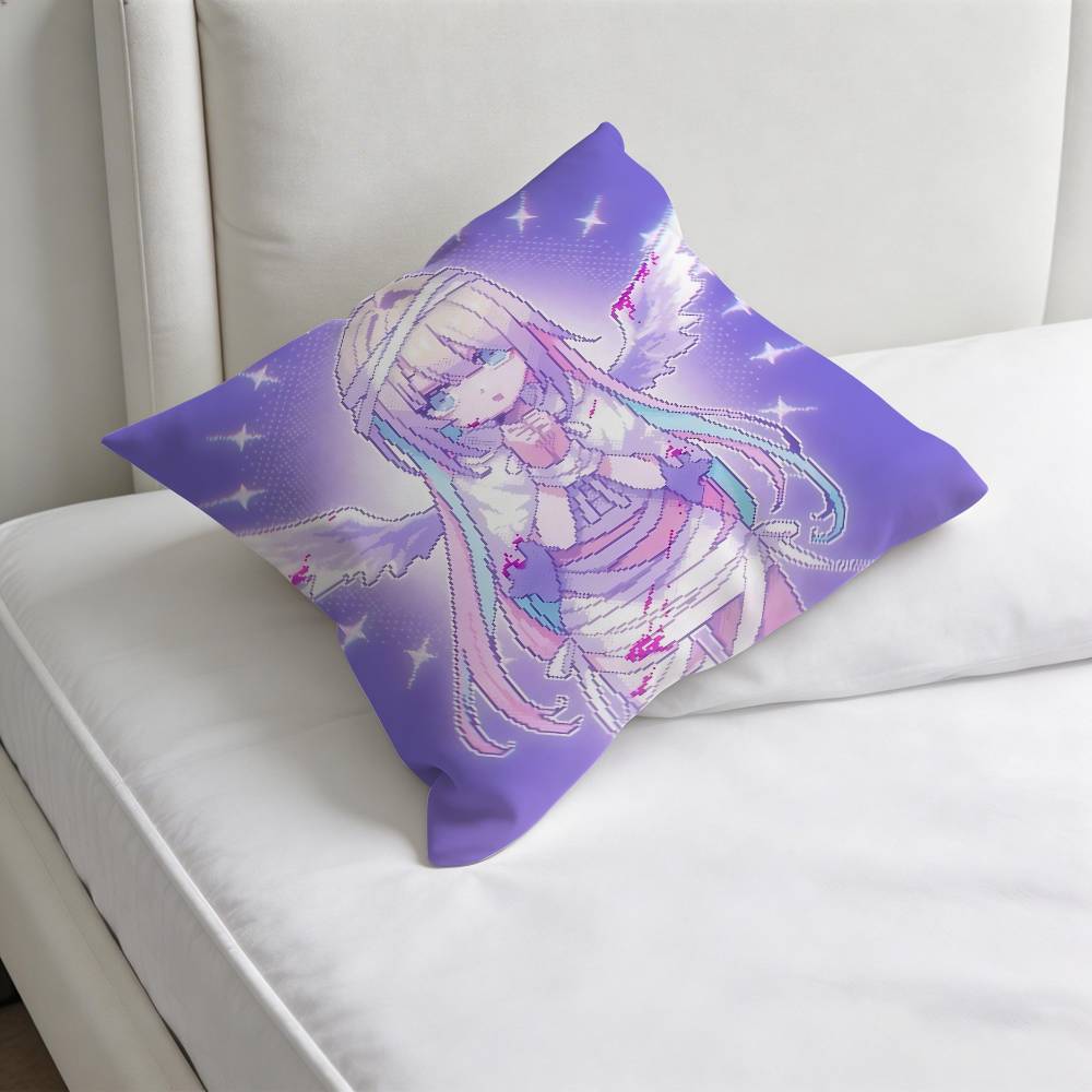 Kangel NNeedy Streamer Overload Square Pillow Case Soft Decorative Throw Pillow Cover for Home Sofa Bed