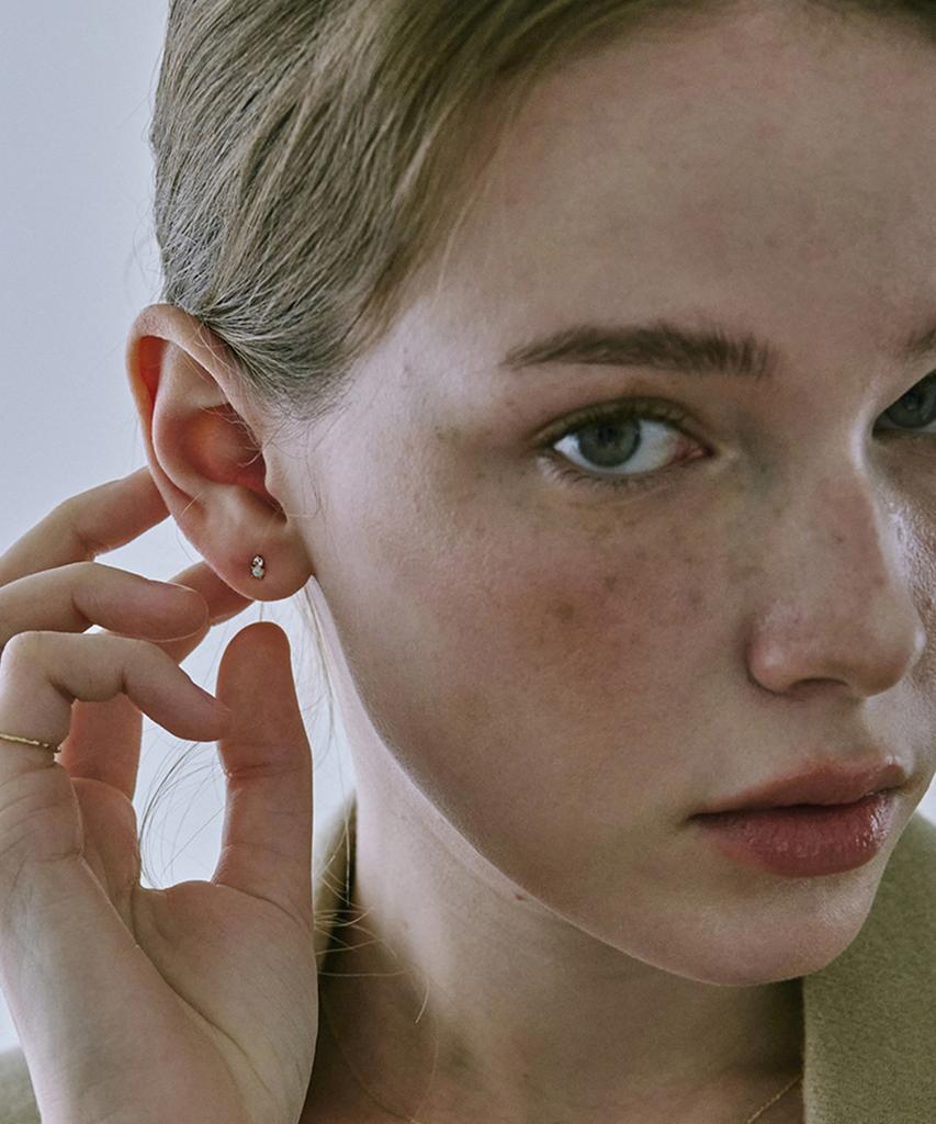 Akarki 10K Dawn Opal Earrings