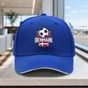 Adjustable Danish Football Team Logo Baseball Cap  Lightweight Unisex Printed Hat for Outdoor Weddings Parties