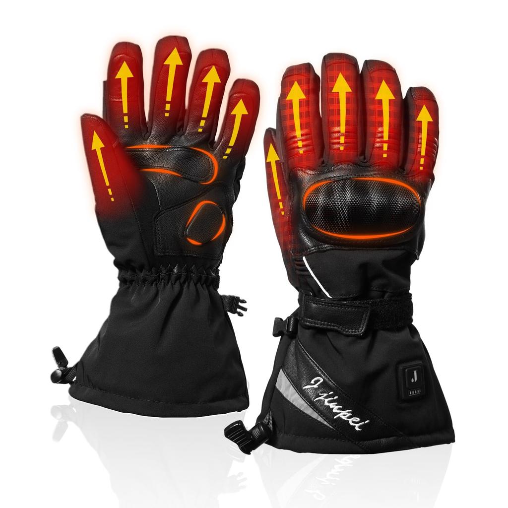 Heated Motorcycle 3000mAh Cold for and Size XXL Gloves, Winter, Rechargeable, Battery, Waterproof, Weather, Motorcycles, Cycling, Fishing, Work,