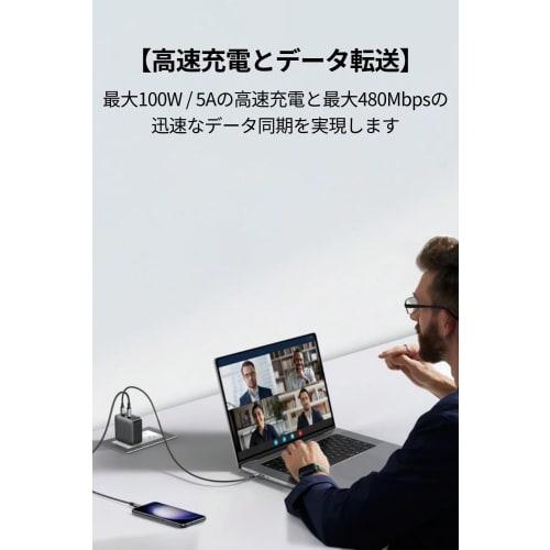 Ctoc kabel 3m USB C kabel 3m [Sada 3 3m x 2 / 1m] Kabel Type-c typ-C Sada USB C na C Kompatibilní s iPhone 15 Pro, iPhone 15 Pro Max