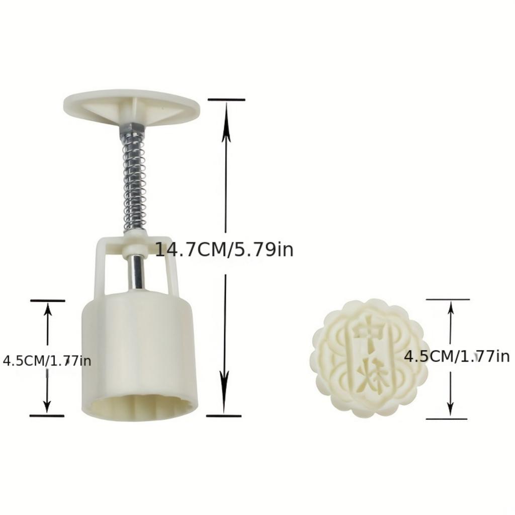 Flower-shaped Moon Cake Mold ,DIY Hand Press Cookie Stamps, Moon Cake Maker, Mid Autumn Festival Pastry Tools, Baking Tools.