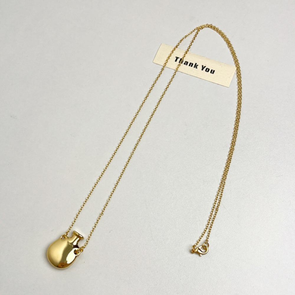 Vase Pendant Metal Vase Necklace Gold Color Sweater Chain Necklace New Design Long Chain Necklace