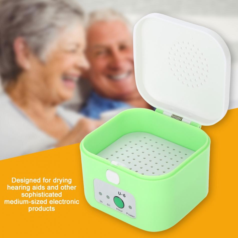 Timer-Controlled Drying Box for Hearing Aids and Sound Amplifiers - English Version