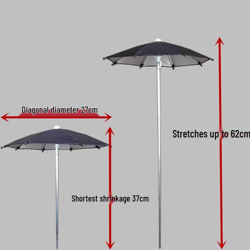 Plant & Flower Shade: Retractable Outdoor Stainless Steel Umbrella for Succulents, Bonsai, and Potted Plants.