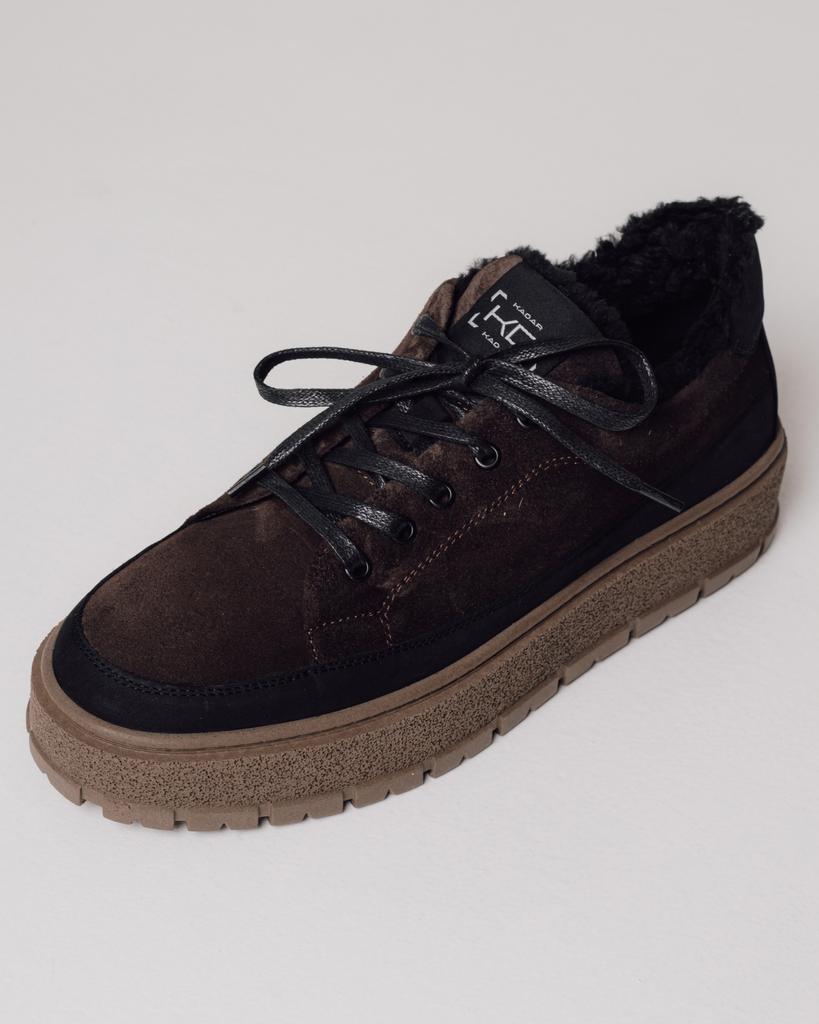Buty zimowe Kadar 4324230 40 brązowe zamszowe wełniane
