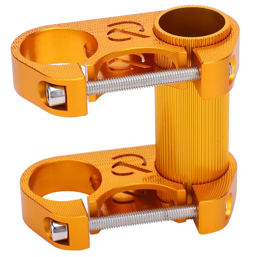 Folding Bike Handlebar 25.4MM Stem Aluminum Alloy Hollow SP8 Modified Double StemGold