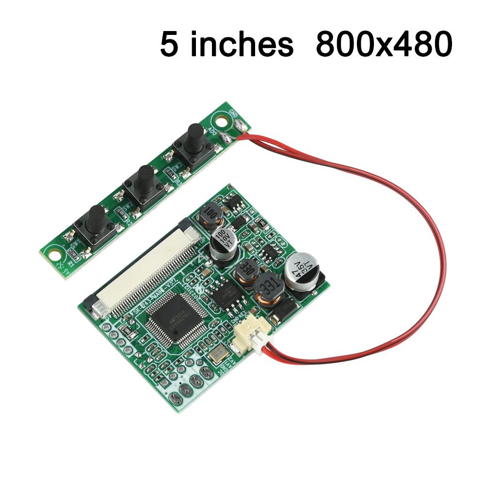 4.3/5-inch LCD Display Driver Board Module Kit Display Mainboard for Automotive and Industrial Control Multi-Functional Displays
