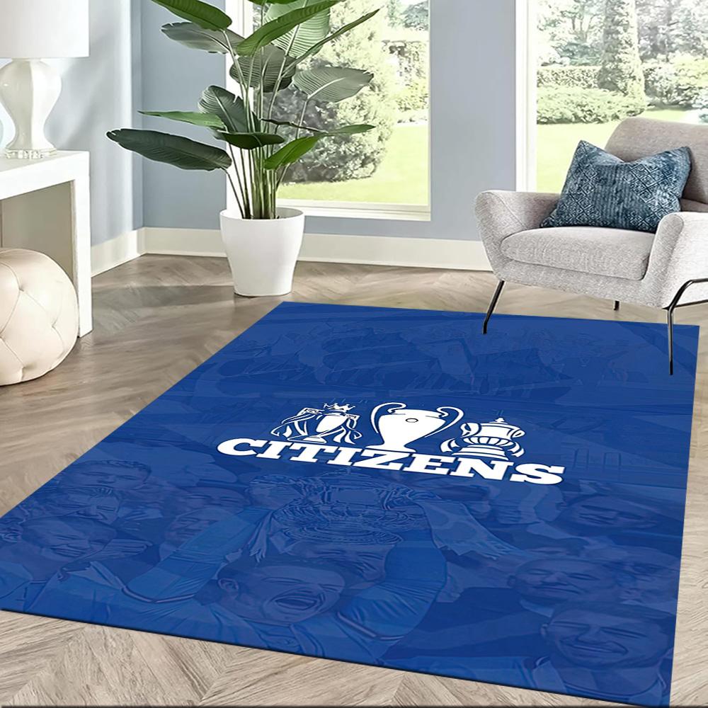 Manchester City Floor Rug Office Rug Perfect For Hallway Foyer Kitchen Game Room Antislip Rug Decorate Offices Birthdaychristmas Gift
