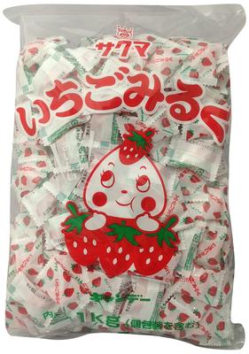 Sakuma Seika Erdbeermilch 1kg Erdbeere 1 Beutel (Kissen)