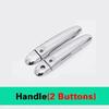 For Nissan Juke 2010 2011 2012 2013 2014 2015 2016 2017-  ABS Chrome Door Handle Cover Trims Sticker Car Styling Accessories