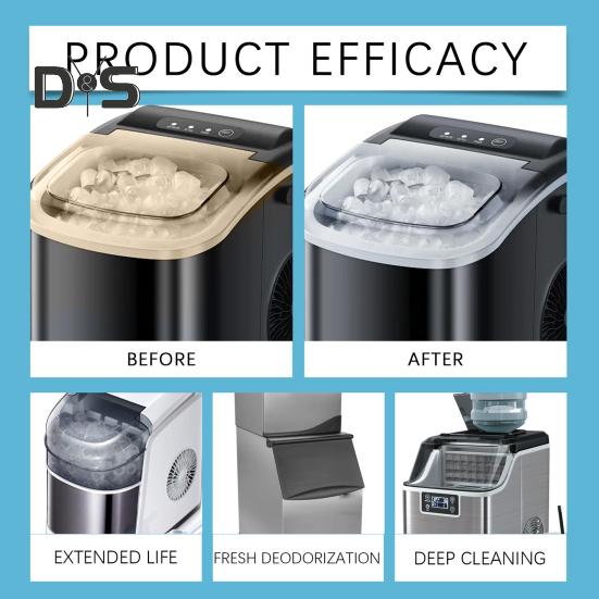 Ice Machine Cleaner Cleaning Tablets Eco-friendly Safe To Use Powerful Effective Universal Ice Maker Cleaner Descaler