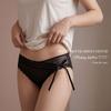 Dames Zomer Nieuwe Stijl Pure Verleiding Sexy Kant Gaas Strikje Ademend Driehoek Slipje