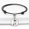 Stylish Support Autism Black Bracelet Unisex Design Commemorative Jewelry