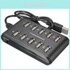 Exceptional 10 Port High Speed Extension Cable Usb 2.0 Double Row Hub Adapter For Laptop Pc