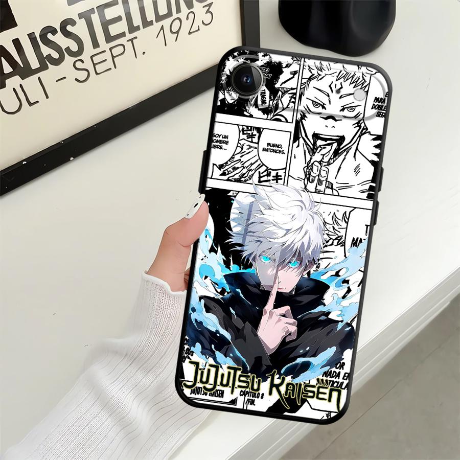 Anime J-Jujutsu K-Kaisen Case for iPhone 12 17 16 Pro Max 7 8 15 Plus X XS XR 13 Mini 11 14 17Air SE Soft Back Phone Cover