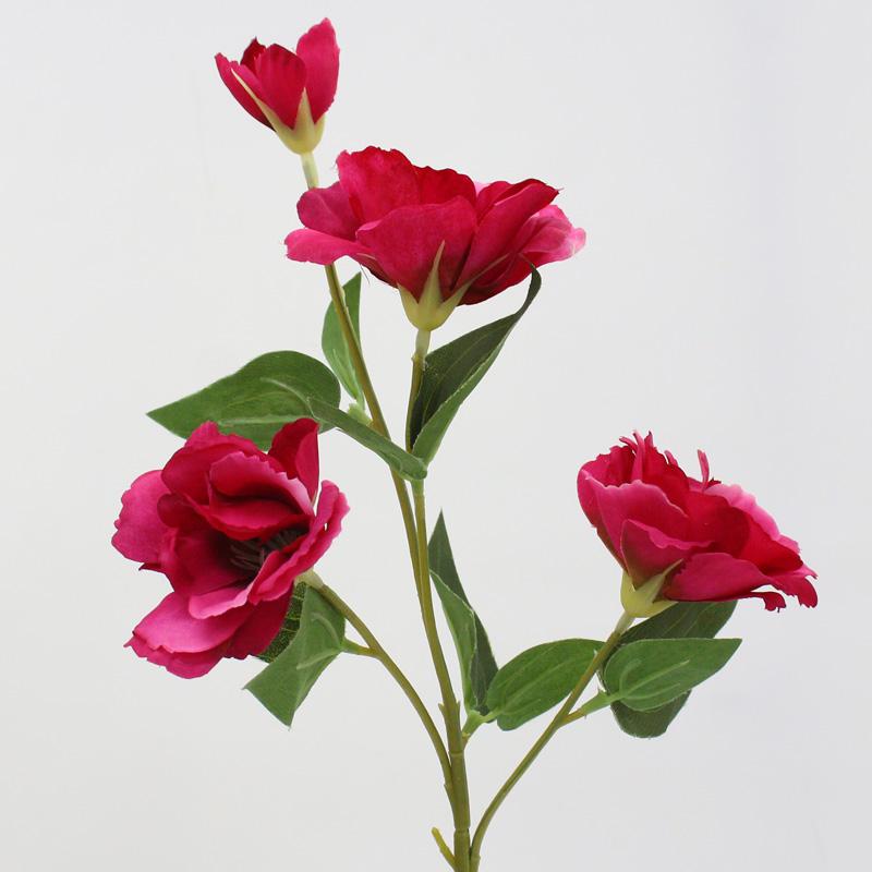 3 Branches 70cm Artificial Flower Trigeminal Eustoma Plants Room Home Decoration Fake Floral Wedding Photo Props Gifts