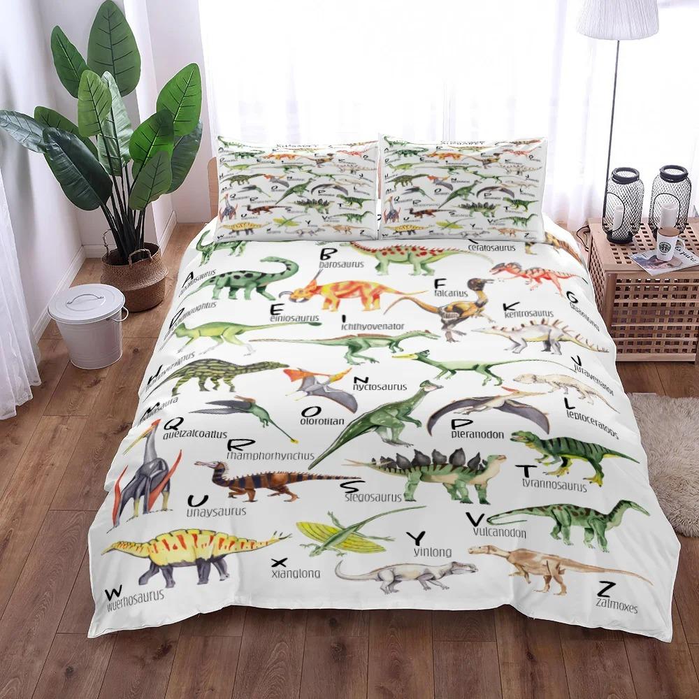 Dinosaurs Underwater Duvet Cover Set UK Single Double King US Twin Full Queen Size Anime Bed Linen Set
