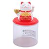 Feng Shui   Cat Solar Powered Waving Maneki Neko Decoration   Cat Statue for Home Shop Car Interior