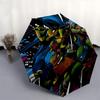 Teenage Mutant Ninja Turtles Automatic Folding Umbrella Compact 8 rib Design,Unique Style,Suitable for Everyday Outdoor Use,Perfect Gif