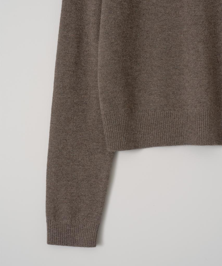 ANOTHER OFFICE WOMEN W. Libre Wool Basqueshirt (Heather Brown)