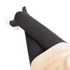 Women's High Waist Slimming Gray Striped Velvet Leggings - Footed Pantyhose for Autumn/Winter Warmth