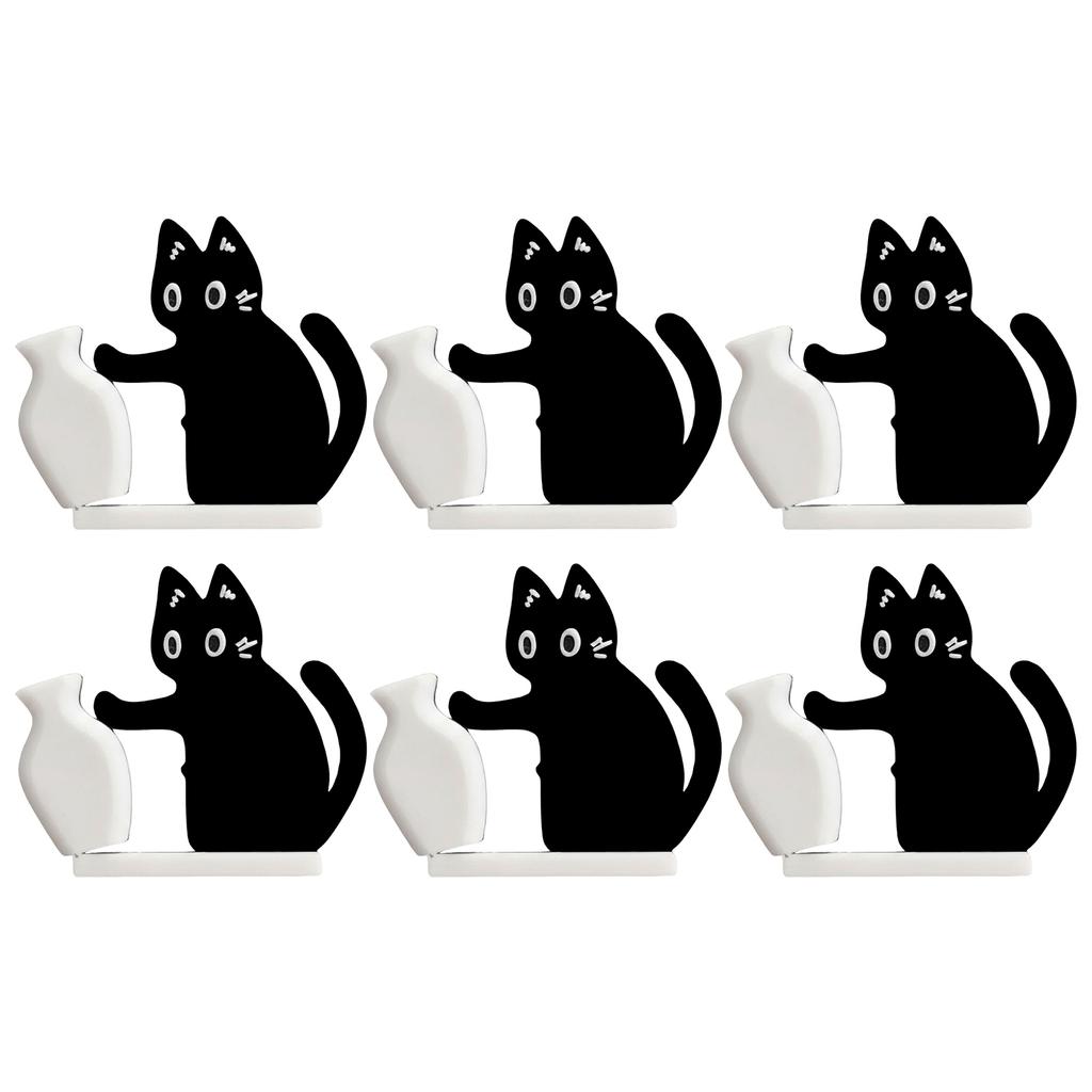 1-10PCS New Cat Pushing Vase Magnets Home Decor Fridge Magnet Cat Whisker Collection Memorial Box Home Office Decor For Gift