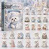 Surprise Mystery Gifts Ornament Set Calendar 24-Day Christmas Advent 2026 Dog Acrylic 2D Educational Holiday