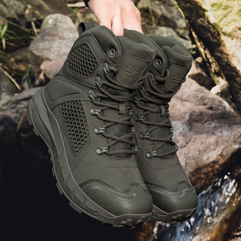 

Plus Size Special Forces Outdoor Combat Boots - Wear-Resistant Desert & Mountaineering Footwear 43