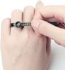 Ring Sizer,  Sizer Measuring Tool, Reusable Finger Size Tape with Magnified Glass, Clear and Accurate Jewelry Sizing Tool 1-17 USA Rings