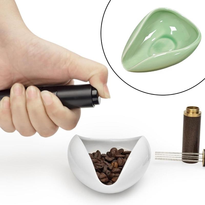 Coffee Measuring Spoon Set Nonslip Base Accurate Weighing Ceramic Texture Perfect for Home Espresso Machine Accessories