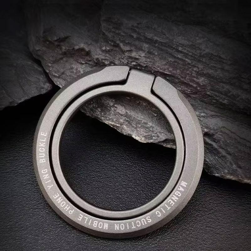 

2026New Magnetic Phone Ring Holder for MagSafe Accessories Adjustable Finger Ring Support Bracket For Magnet Case for IPhone серый