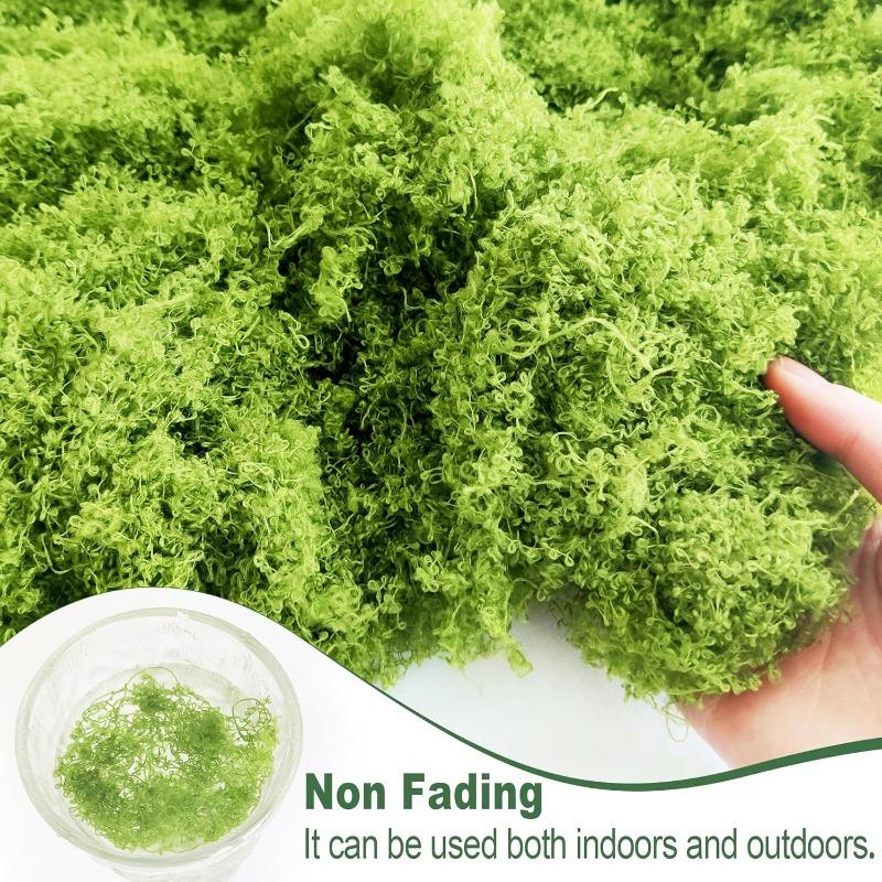 300/30g Artificial Green Moss Eternal Life Moss Grass Mini Landscape Fake Grass DIY Craft Faux Preserved Plant Moss Garden Decor