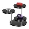 Desktop Jewelry Rack 3-tiers 360 Degree Rotation Watch Glasses Necklace Display Holder Jewelry Stand Room Decor Retail Bracelet Organizer