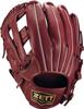 ZETT Soft Steer Baseball Bordeaux Brown Size 6 Glove, All-Around, Left-Handed Throw, (4000), (BRGB35540F)